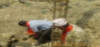 महाशिलामा जनजाती समाजघर बनाईँदै